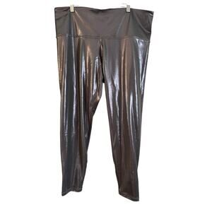 Athleta Elation Shine Tight Leggings Size 2X NWOT Silver Athletic